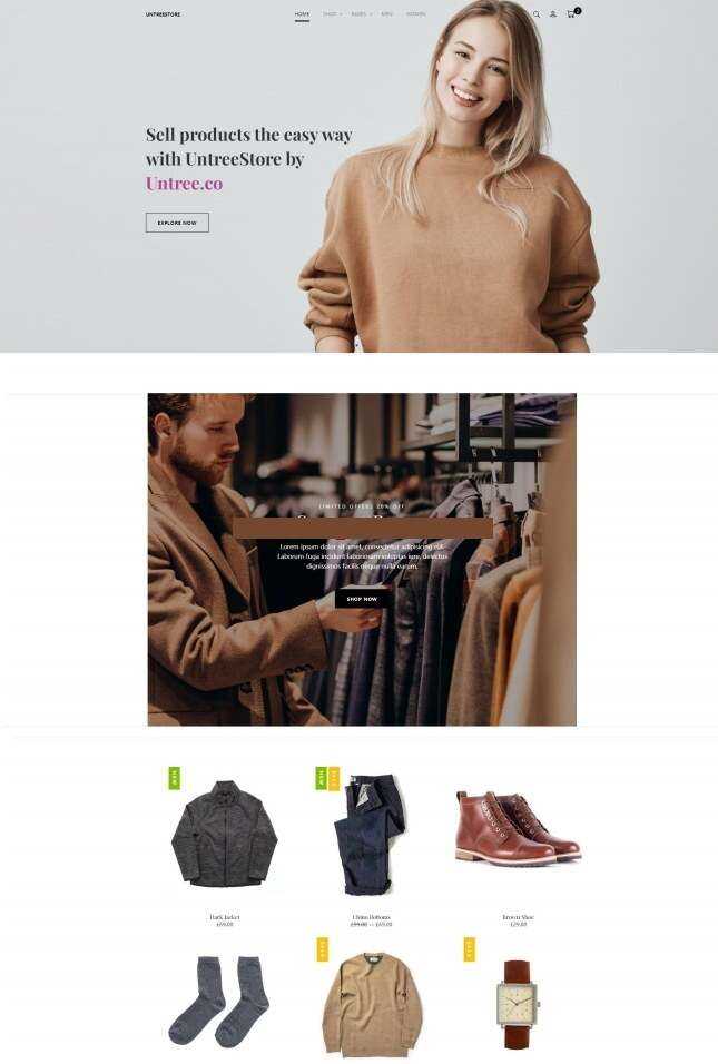 时尚服饰单品销售服务网站html模板-星网科技 Grdy.cn