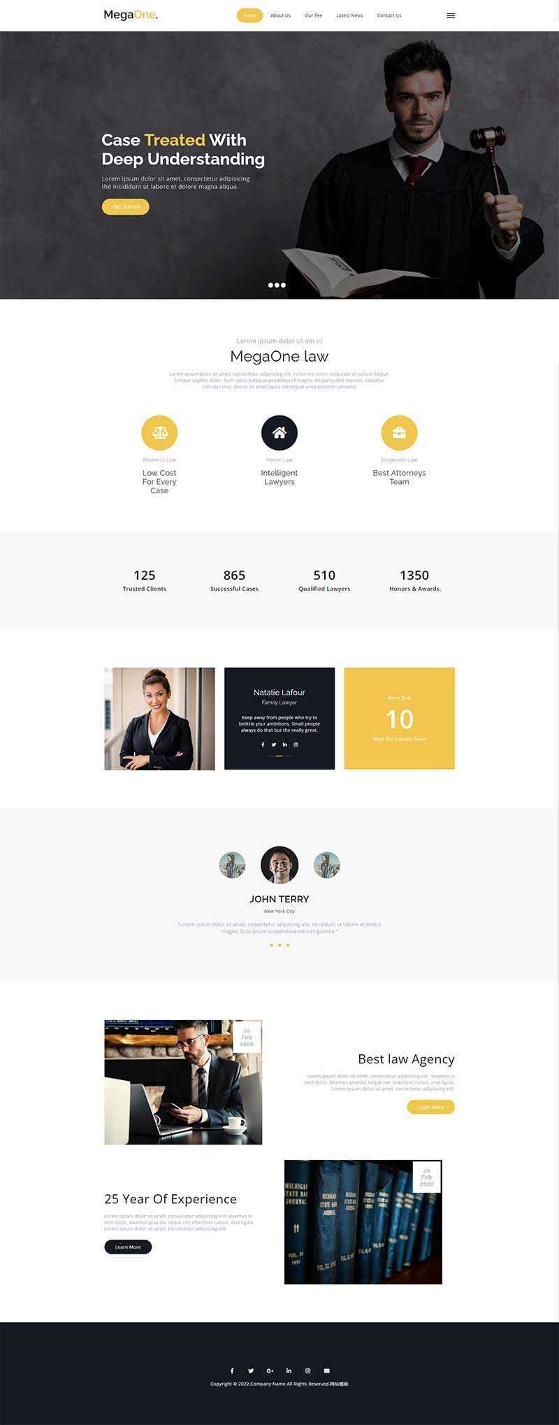 法律咨询服务机构HTML5网站模板-星网科技 Grdy.cn