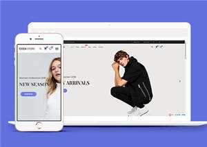 简约时尚服装商城响应式网页模板下载-星网科技 Grdy.cn