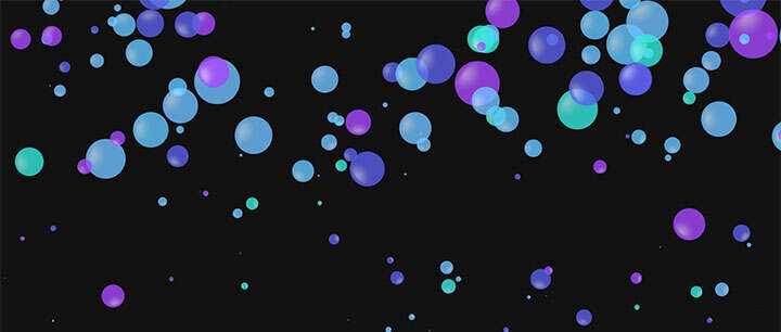 js+css3彩色气泡浮动上升动画特效-星网科技 Grdy.cn