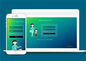 宽屏教育网站会员登录模板下载-星网科技 Grdy.cn
