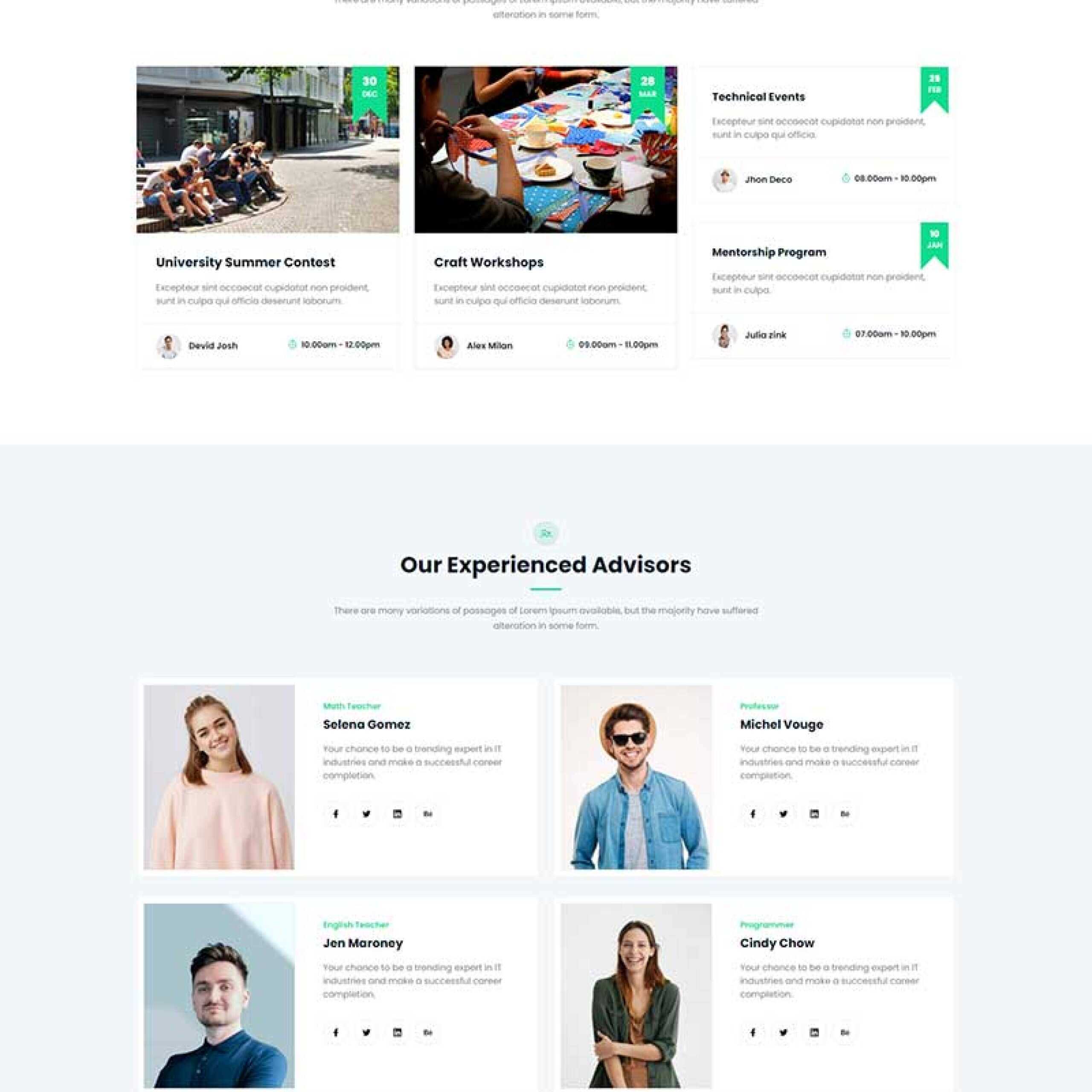 绿色响应式在线课程教育HTML5网站模板-星网科技 Grdy.cn