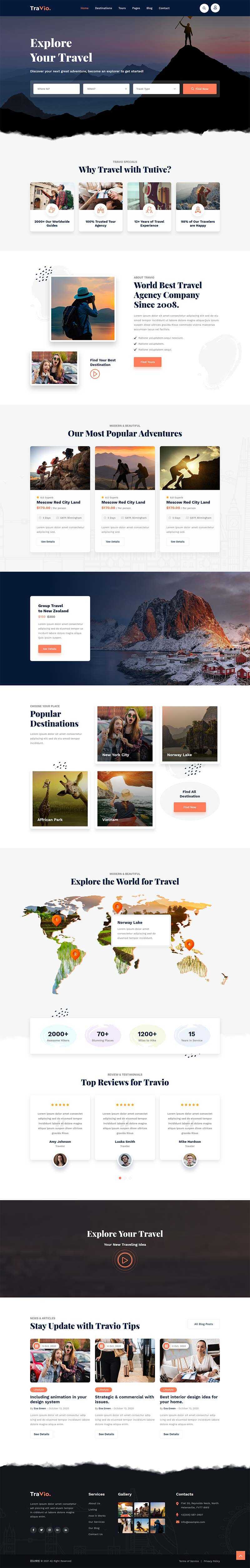html5响应式旅游旅行社官网html模板-星网科技 Grdy.cn