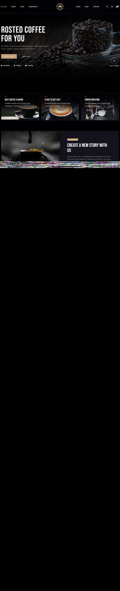 咖啡饮品类销售网站模板-星网科技 Grdy.cn