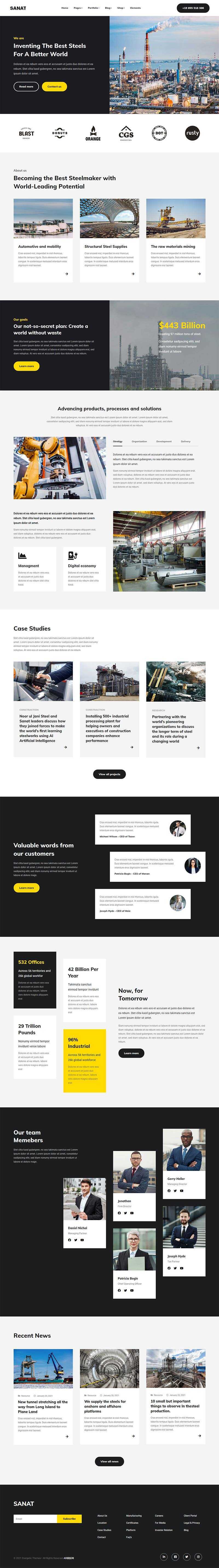 bootstrap重工业集团企业官网html5模板-星网科技 Grdy.cn