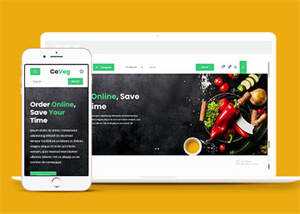 简洁生活食品电商类网站模板下载-星网科技 Grdy.cn