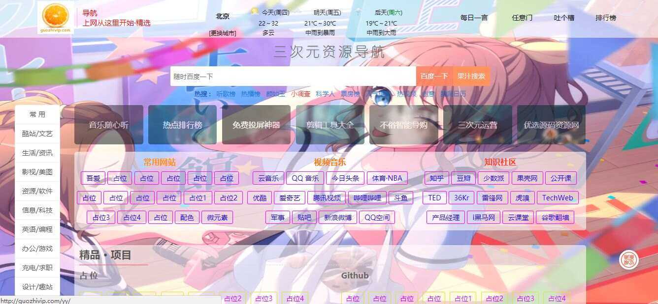 图片[2]-精美网址导航及热点热搜影视排行榜源码-星网科技 Grdy.cn