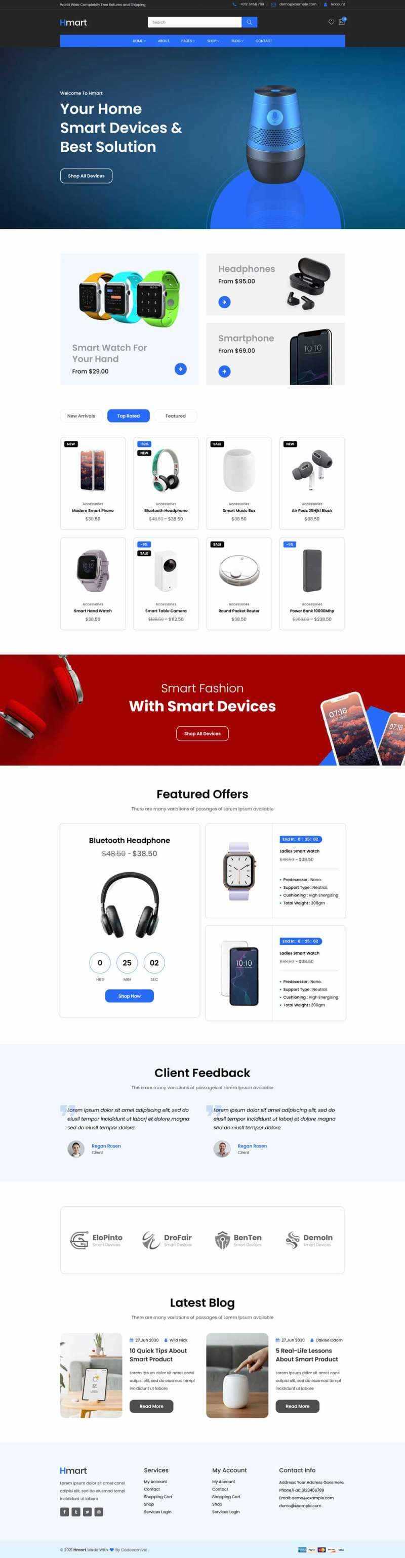 智能数码产品销售商城HTML模板-星网科技 Grdy.cn