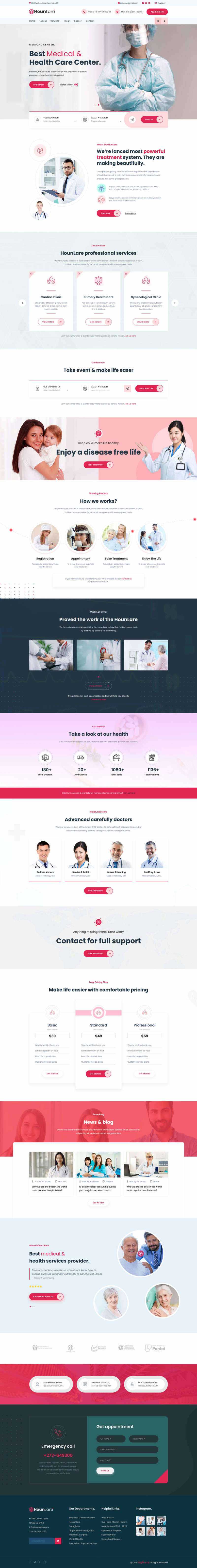Bootstrap医疗保健服务机构HTML5模板-星网科技 Grdy.cn