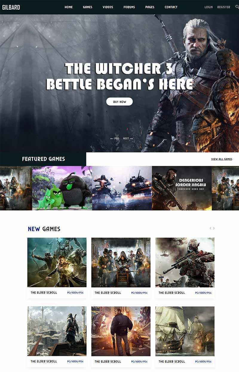 Bootstrap响应式游戏网站html模板-星网科技 Grdy.cn