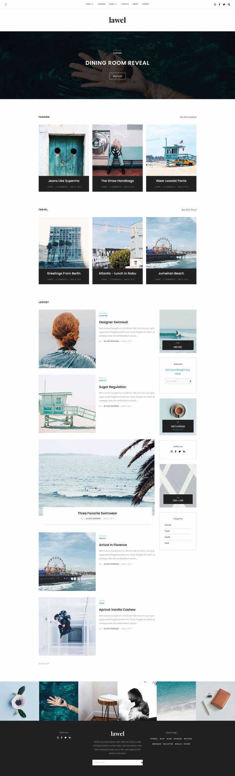 BootStrap5旅游图文相册博客HTML模板-星网科技 Grdy.cn