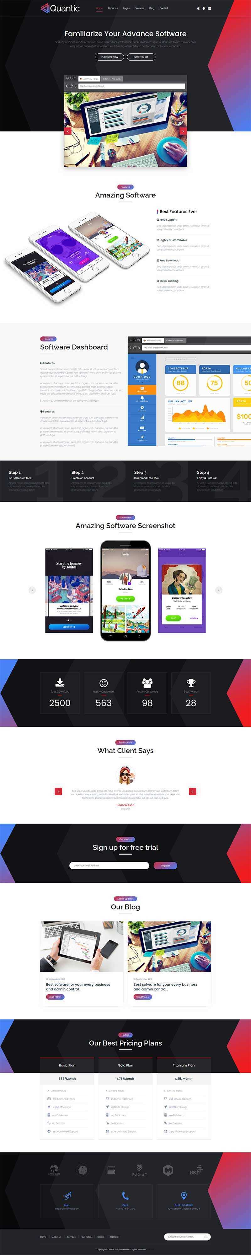 软件开发设计服务公司网站html模板-星网科技 Grdy.cn
