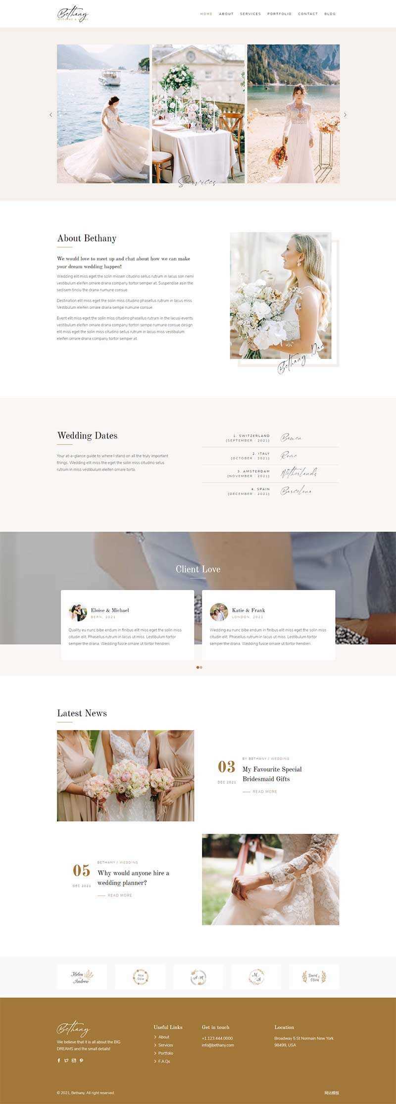 bootstrap响应式婚礼活动策划公司网页模板-星网科技 Grdy.cn