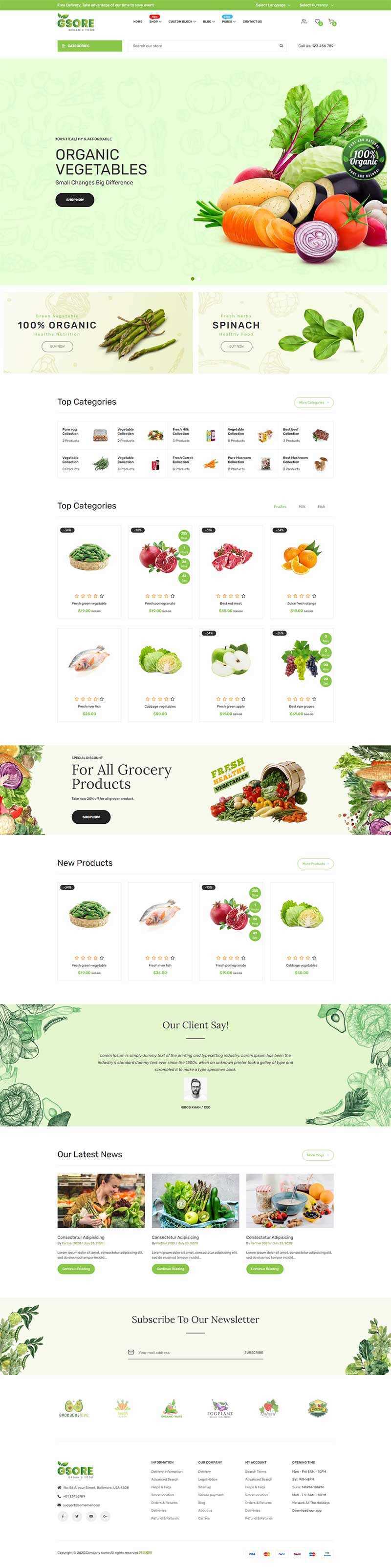 有机食品在线商城网站HTML模板-星网科技 Grdy.cn