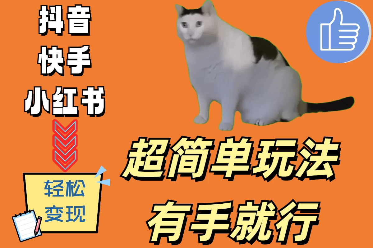 超简单玩法，有手就行，靠猫咪视频日入500+-星网科技 Grdy.cn