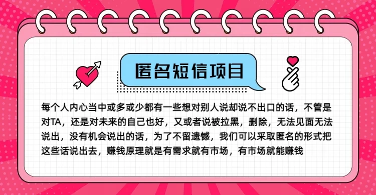 冷门小众赚钱项目，匿名短信，玩转信息差，月入五位数-星网科技 Grdy.cn