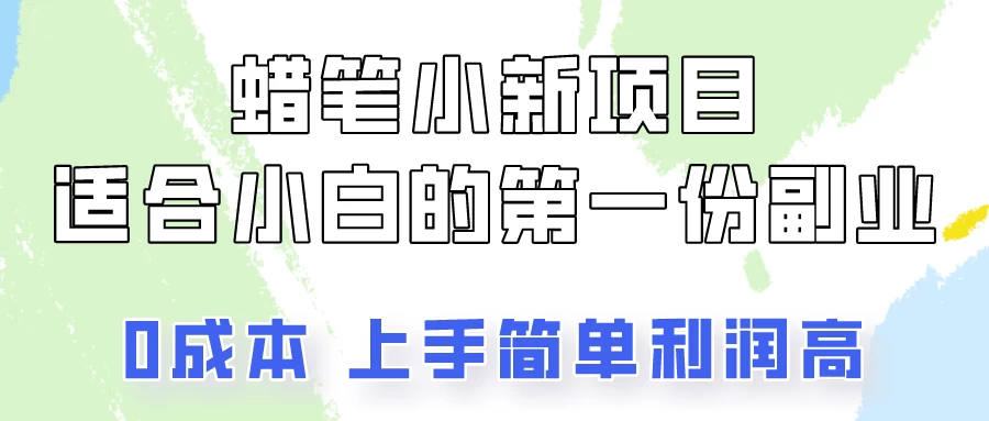 蜡笔小新项目拆解，小白一个月也能多赚3000+-星网科技 Grdy.cn