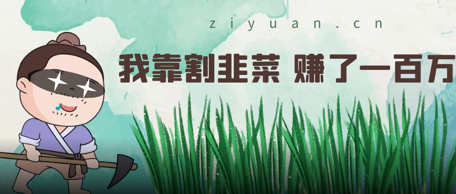 我靠割韭菜 赚了一百万-星网科技 Grdy.cn