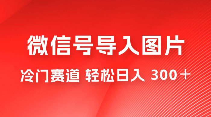外面收费 66 的将微信号导入图片的教程，可自用或卖教程，一单 66 元，轻松日入 300+-星网科技 Grdy.cn