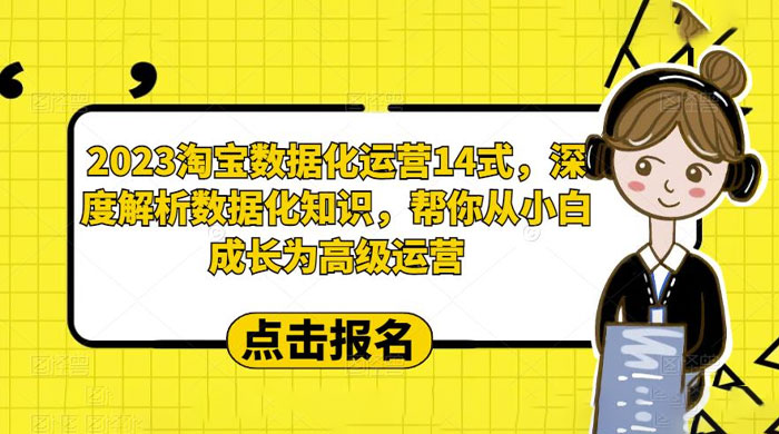 2023 淘宝数据化运营 14 式：深度解析数据化知识，帮你从小白成长为高级运营-星网科技 Grdy.cn