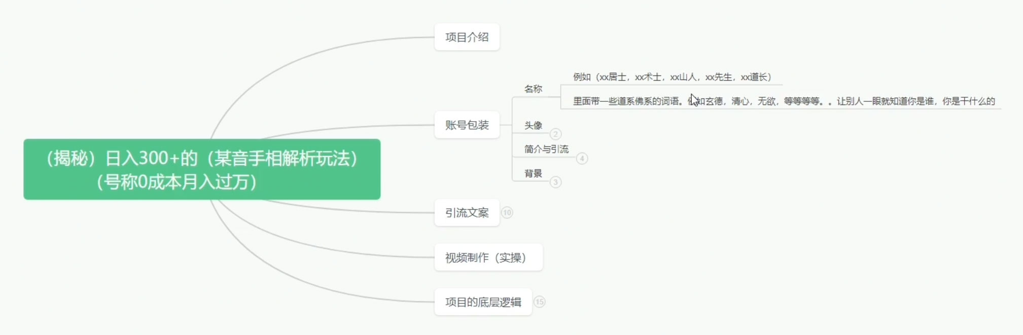 图片[2]-抖音手相解析玩法，聊聊天日入 300+，号称 0 成本月入过万-星网科技 Grdy.cn