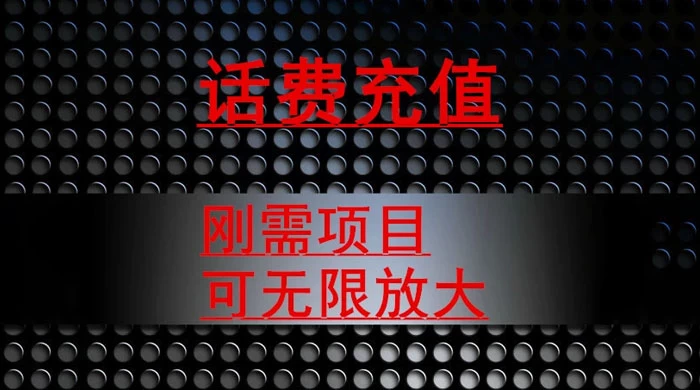 最新蓝海项目，刚需赛道，95 折充话费月入 5 位数-星网科技 Grdy.cn