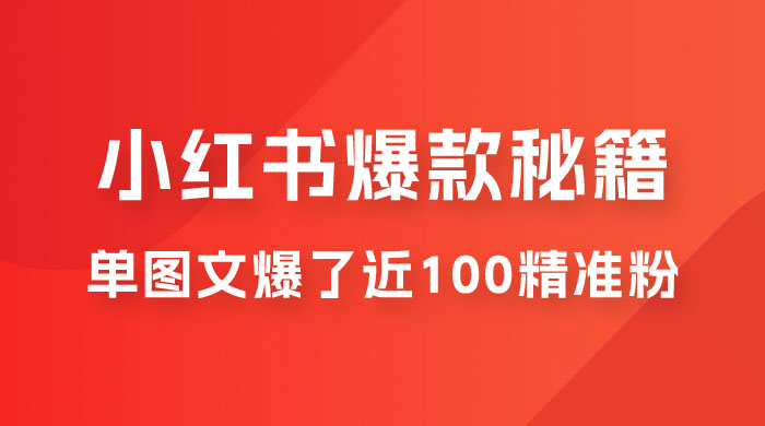 小红书单篇图文连爆秘籍，单图文爆了近 100 精准粉-星网科技 Grdy.cn
